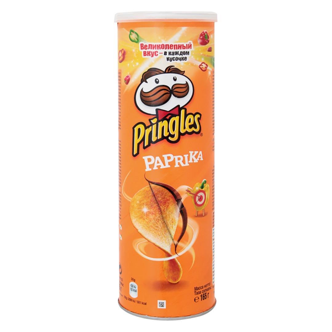 چیپس پاپریکا 165 گرمی پرینگلز PRINGLES - چیپس پاپریکا 165 گرمی پرینگلز PRINGLES